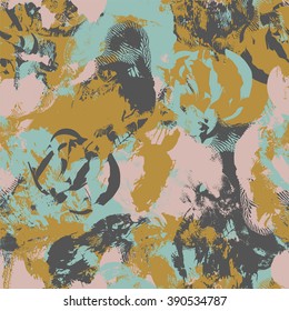 Military camouflage seamless pattern.