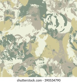 Military camouflage seamless pattern.