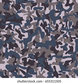 Military Camouflage Seamless Pattern