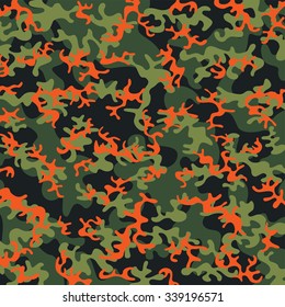 Military camouflage seamless pattern background