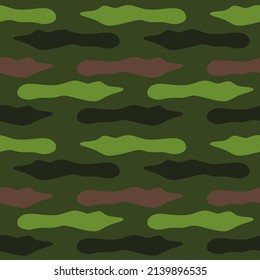 Military camouflage seamless pattern seamless. Camo Pattern for Army Clothing. Green, brown color, fabric hunting. Vector illustration