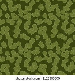 Military camouflage seamless pattern in different shades of green color. Seamless repeat forest camouflage pattern, usable as camoflauge print, bright backdrop, background etc.