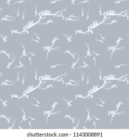 Military camouflage seamless pattern different shades of grey color. Seamless repeat UFO camouflage pattern, usable as winter camoflauge urban print, background, backdrop etc.