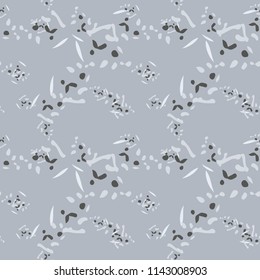 Military camouflage seamless pattern different shades of grey color. Seamless repeat UFO camouflage pattern, usable as winter camoflauge urban print, background, backdrop etc.