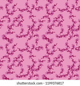military camouflage seamless pattern in different shades of pink color. Seamless repeat camo pattern, glamour urban bright camouflage, background, paintball or strikeball print