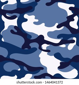 Military camouflage seamless pattern. Khaki texture. Trendy background. Abstract color vector illustration. For design wallpaper, wrapping paper, fabric.