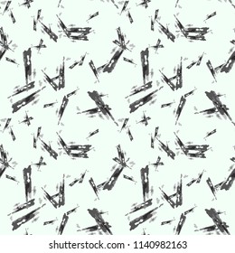 Military camouflage seamless pattern in light green and different shades of grey color. Seamless repeat UFO camouflage pattern, usable as winter camoflauge urban print, bright backdrop, background etc
