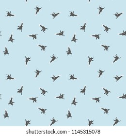 Military camouflage seamless pattern in light blue and different shades of grey or beige colors. Seamless repeat UFO camouflage pattern, usable as winter camoflauge urban print, bright background etc