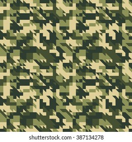 Military camouflage seamless pattern. Vector and Illustration