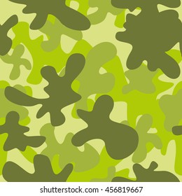 Military camouflage seamless pattern. Vector Illustration

