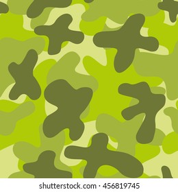 Military camouflage seamless pattern. Vector Illustration

