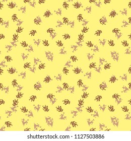 Military camouflage seamless pattern in yellow and different shades of brown color. Seamless repeat UFO camouflage pattern, usable as camoflauge print, bright backdrop, background etc.