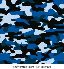 military camouflage seamless vector pattern