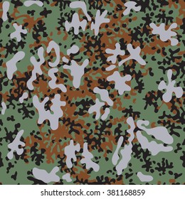 Military camouflage. The symbiosis of German and Soviet military geniuses. This camouflage good show itself in a wooded area and against a background of the old concrete structure