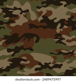 
military camouflage texture, army vector pattern design, seamless texture green brown background