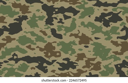 Military camouflage texture geometric seamless pattern. Abstract digital modern endless background. Vector illustration. Print