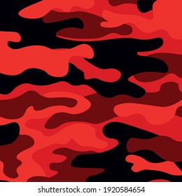 Military camouflage texture khaki print background - Vector illustration