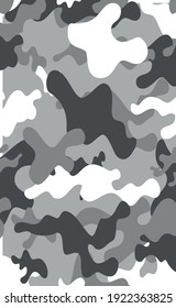 Military camouflage texture khaki print background - Vector illustration