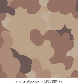 Military camouflage texture khaki print background - Vector illustration