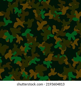 Military Camouflage Vector. Abstract Tree Print. Khaki Camo Paint. Army Dirty Grunge. Repeat Green Pattern. Urban Modern Pattern. Digital Grey Camouflage Seamless Paint. Fabric Seamless Background.