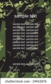 Military camouflage (vector); form