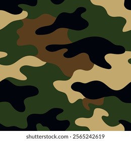 military camouflage vector icon on white background