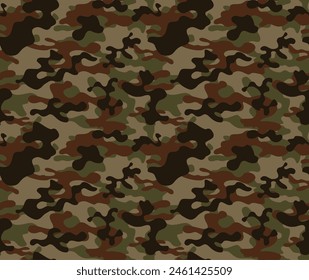 
Military camouflage vector pattern, modern army background