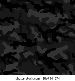 military camouflage vector seamless pattern