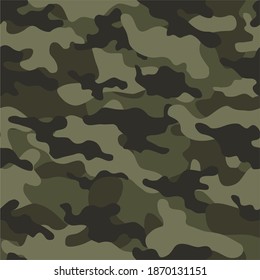 military camouflage vector seamless pattern
