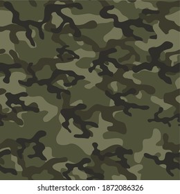 patrón sin fisuras del vector de camuflaje militar