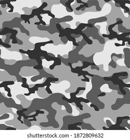 military camouflage vector seamless pattern