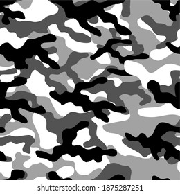 military camouflage vector seamless pattern