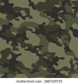 military camouflage vector seamless pattern