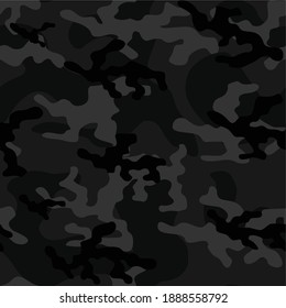 military camouflage vector seamless pattern