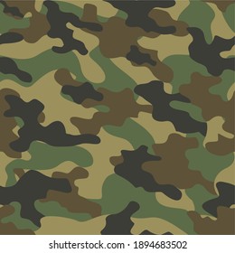 military camouflage vector seamless pattern