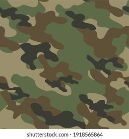 military camouflage vector seamless pattern