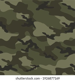 military camouflage vector seamless pattern