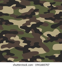 military camouflage vector seamless pattern green 