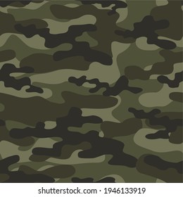 military camouflage. vector seamless pattern. army camouflage for clothing or printing