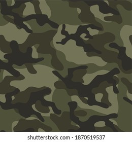 military camouflage vector seamless print