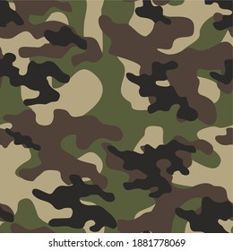 military camouflage vector seamless print