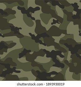 military camouflage vector seamless print