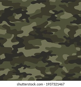 military camouflage vector seamless print