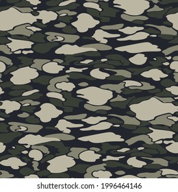 military camouflage vector seamless print