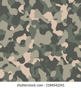 Military camouflage vector seamless print