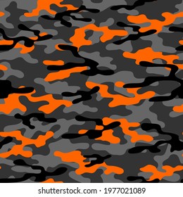 military camouflage. vector yellow seamless print. army camouflage for clothing or printing