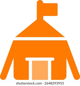 military camp icon dualtone style design