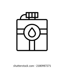 Military canteen icon - editable stroke