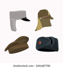 military cap vector illustration