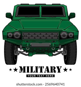 military car logo, vector EPS 10